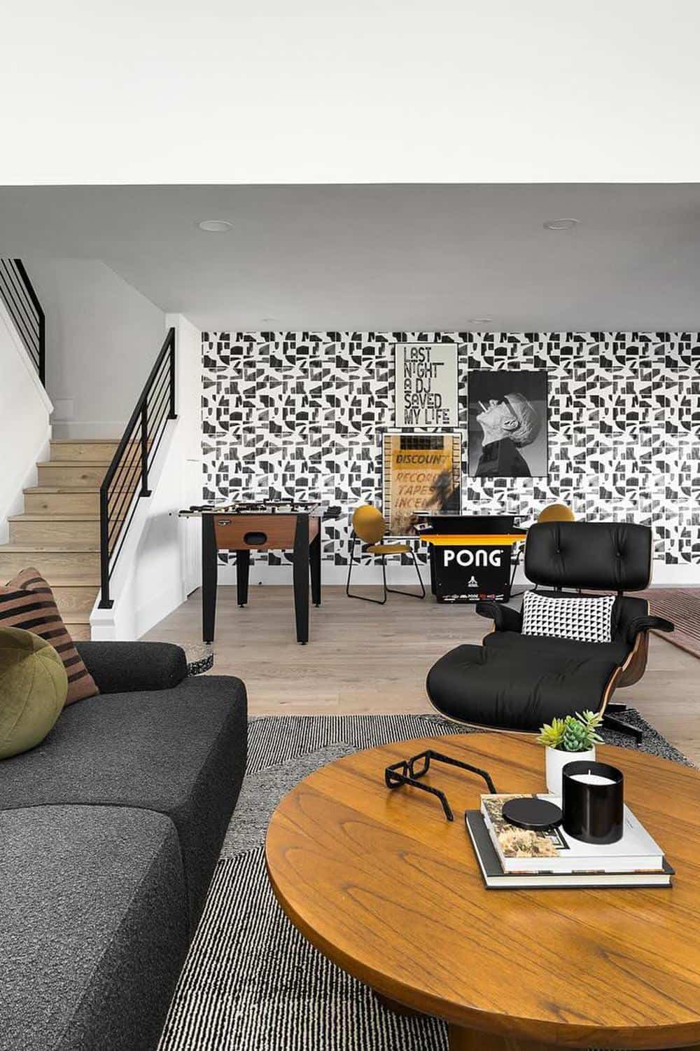 Modern accent wall installation