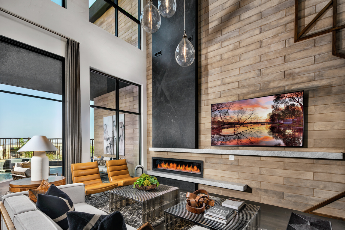 Living room accent wall